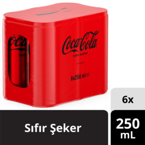 Coca-Cola Zero 6X250 Ml Kutu