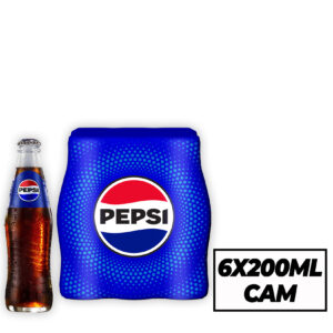 Pepsi Cola Cam Şişe 200 ml x 6 Adet