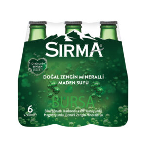 Sırma Doğal Maden Suyu 200 ml x 6 Adet Cam